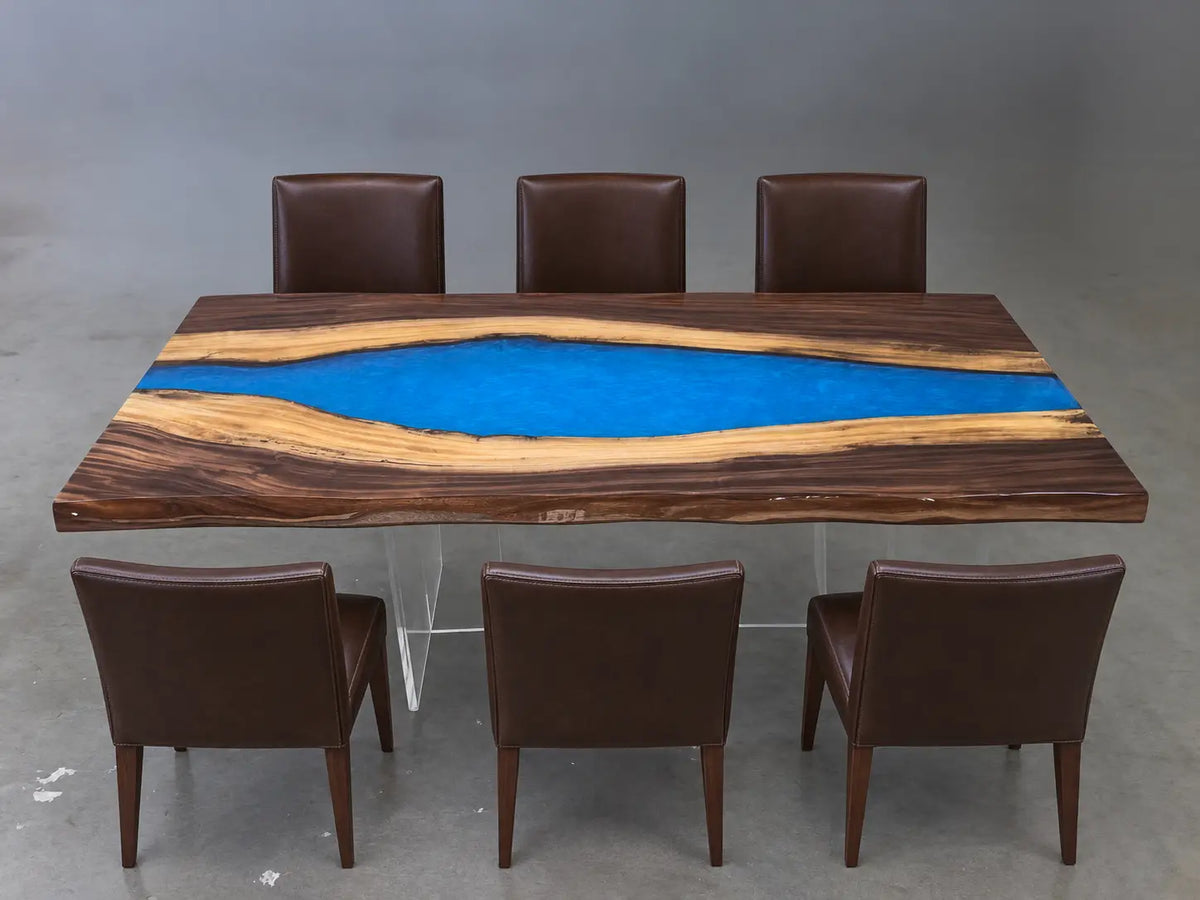 Custom Epoxy Table with LED AL001