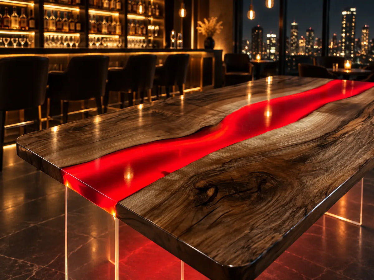 Custom LED Epoxy Table AL002
