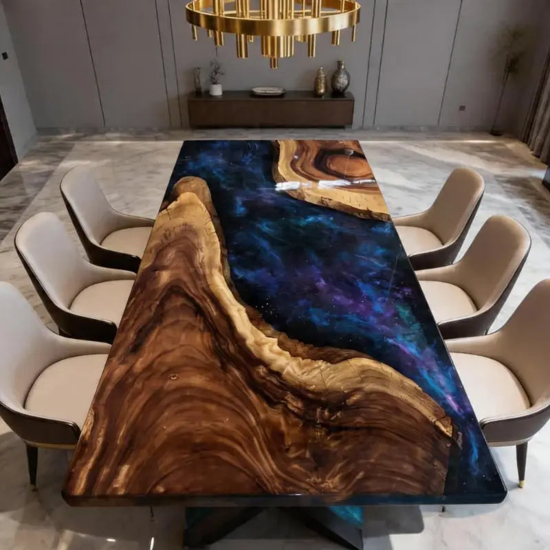 Custom Galaxy Resin Table AL007