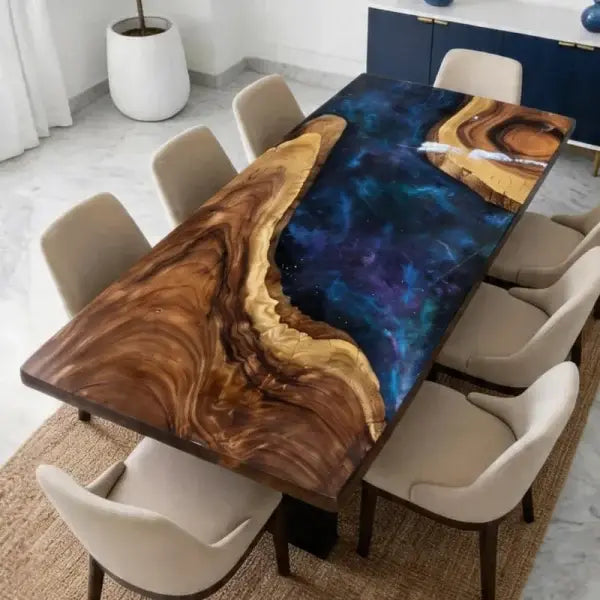 Custom Galaxy Resin Table AL007