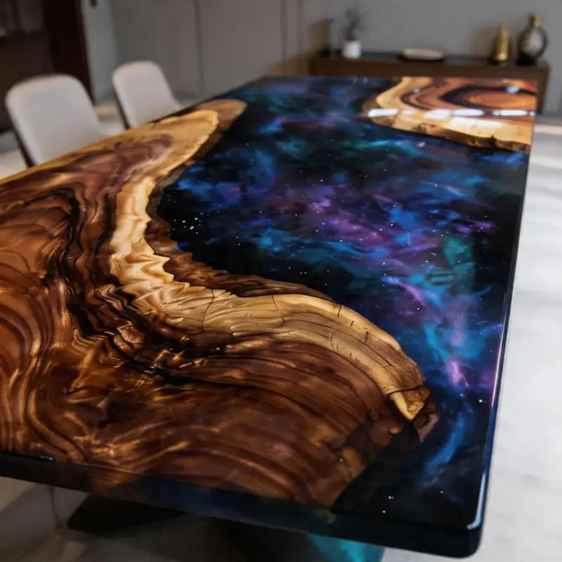 Custom Galaxy Resin Table AL007