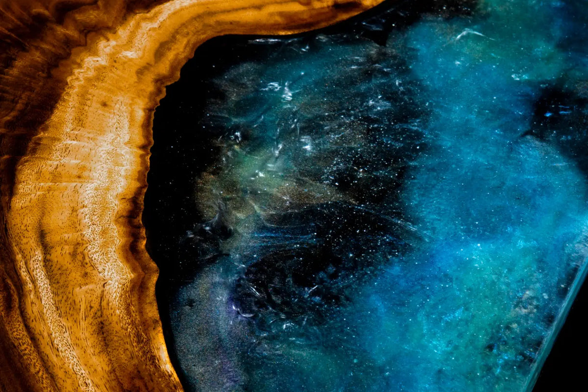 Custom Epoxy Resin Galaxy Table AL008