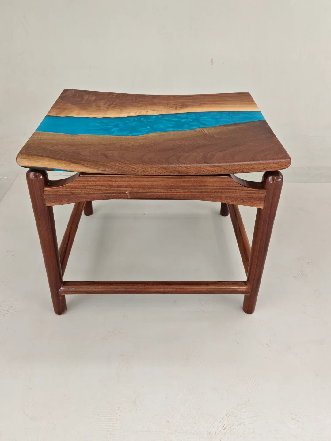 AS10 organic edge wood accent stool
