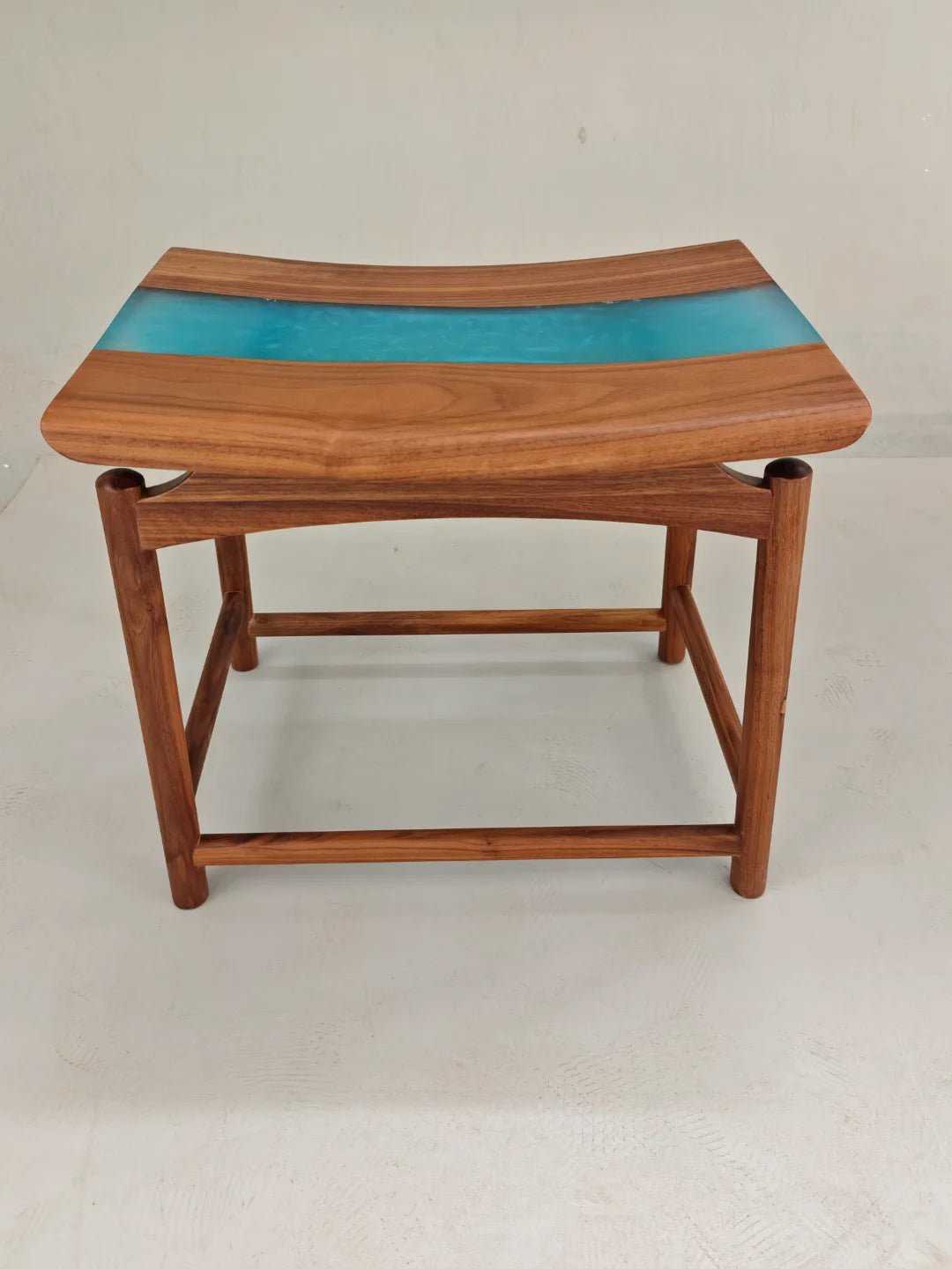 AS11 square solid wood accent stool