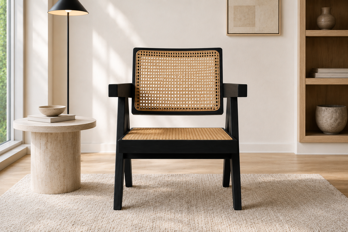 AS14 large solid wood accent stool