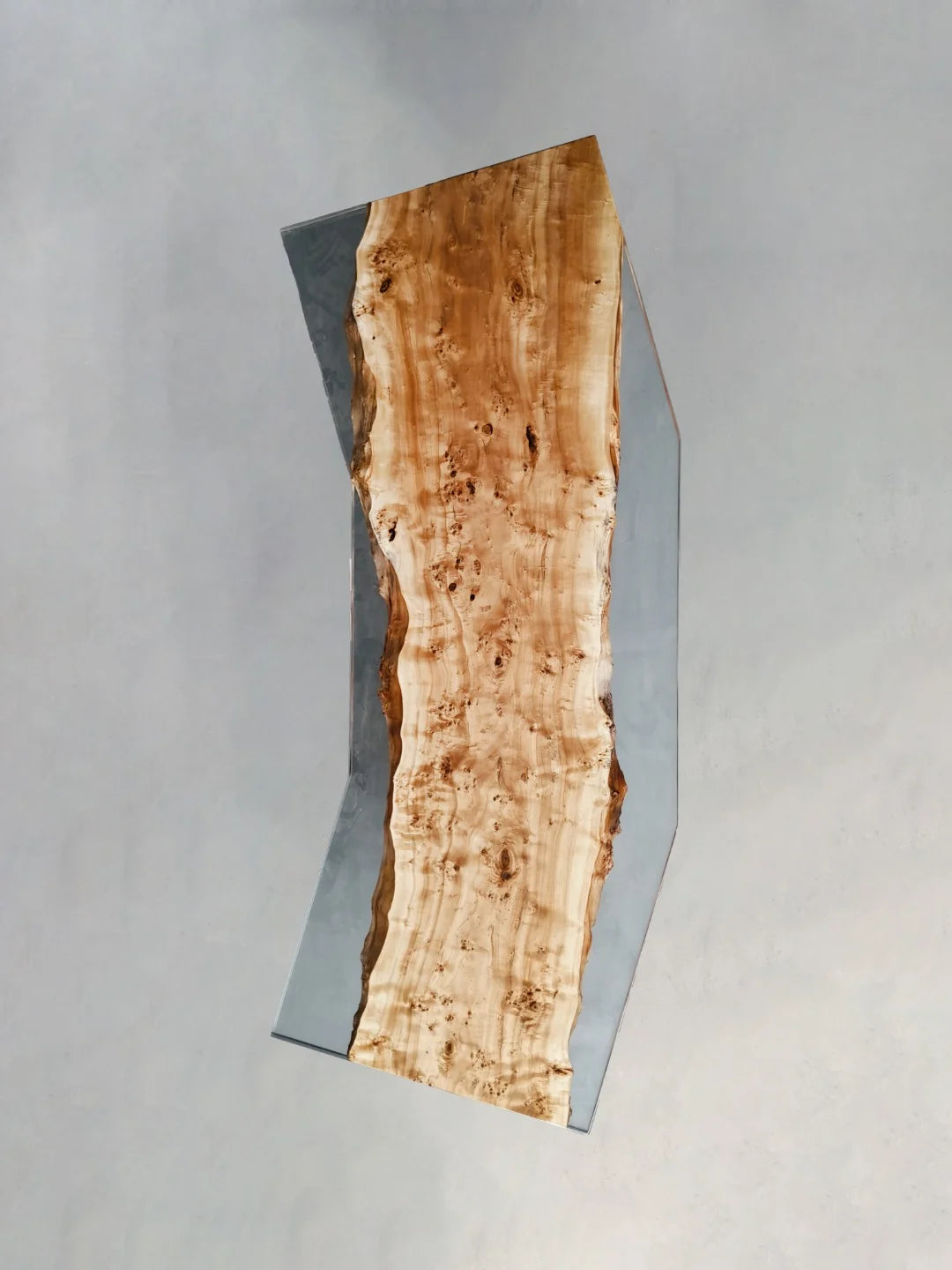 Aurora In Stock 35" x 106" x 2" Luxury Poplar Epoxy Live Edge Table ATD0001