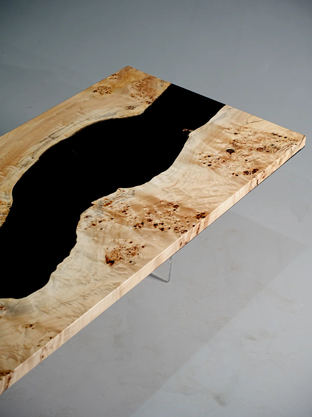Aurora In Stock 39" x 110" x 2" Luxury Poplar Epoxy River Table ATD0002