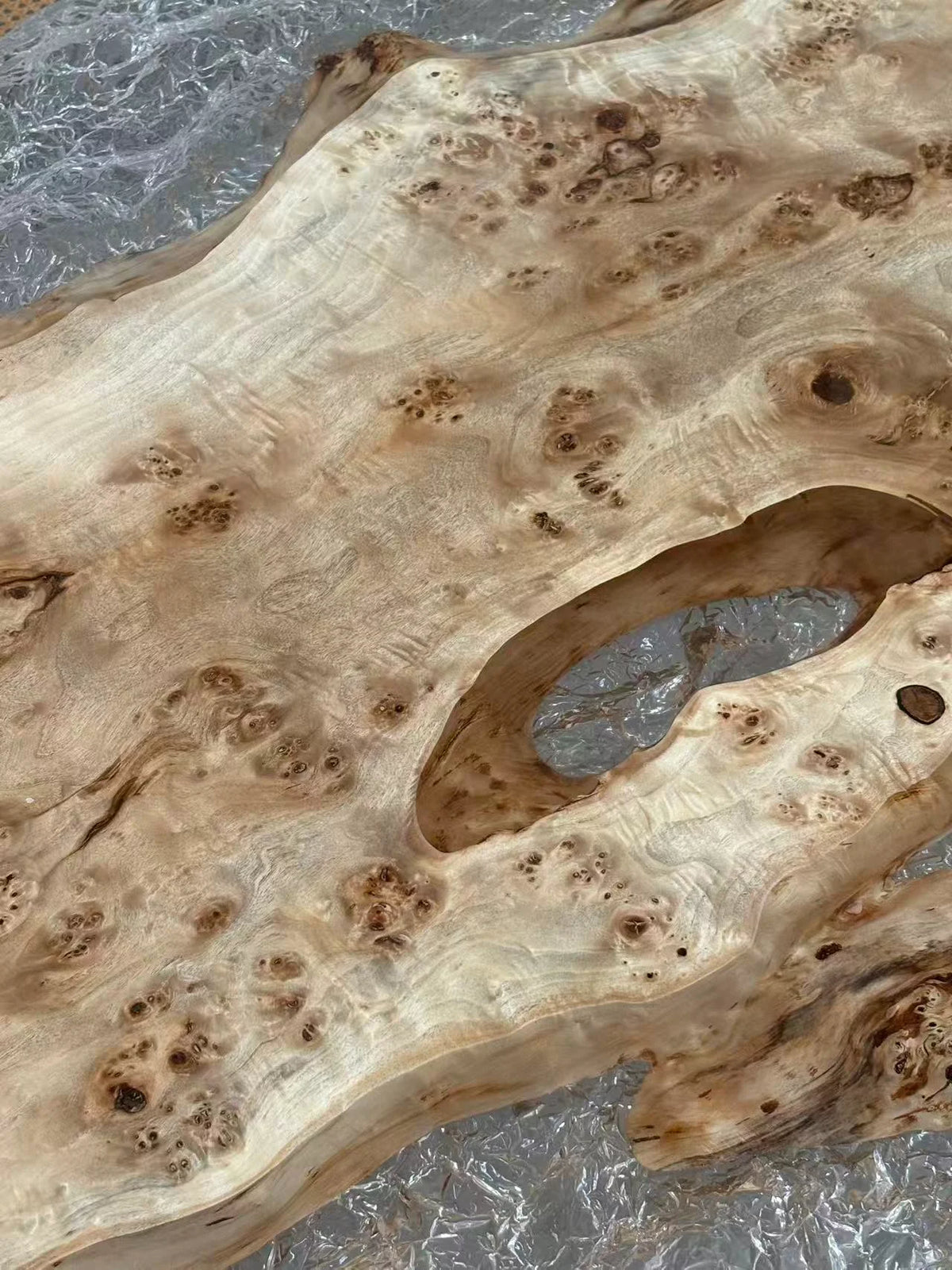 Aurora In Stock 35" x 71" x 2" Luxury Poplar Epoxy Live Edge Table ATD0005