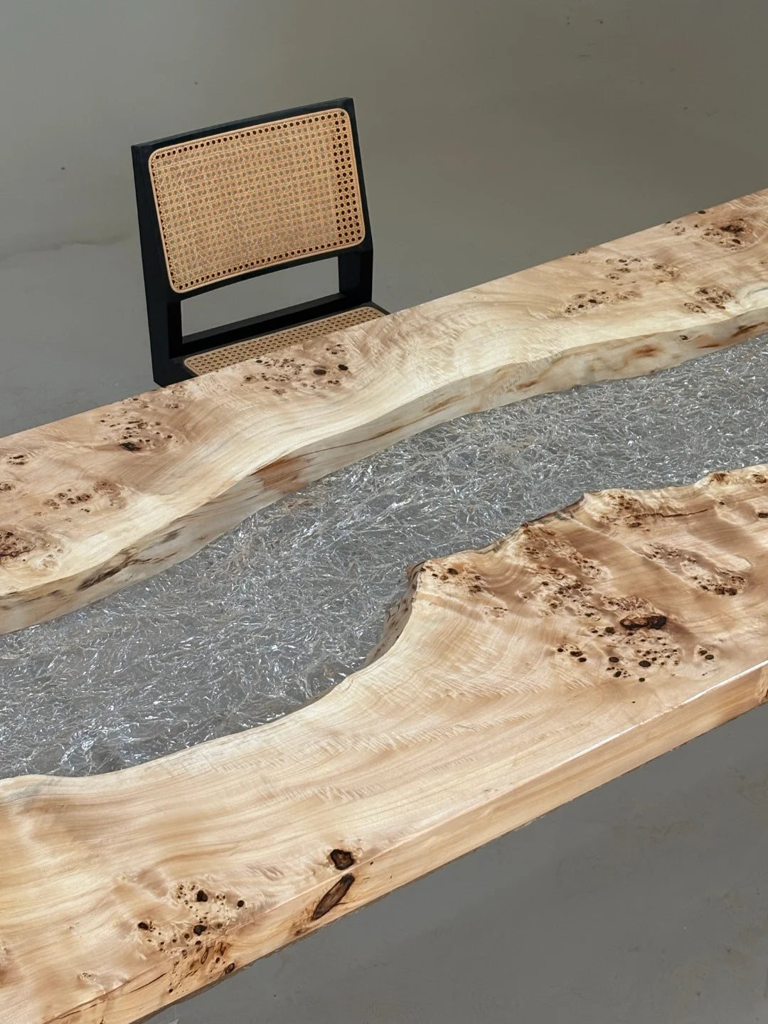 Aurora In Stock 39" x 110" x 2.5" Luxury Poplar Epoxy River Table ATD0006