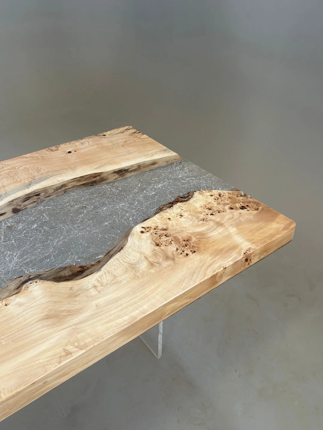 Aurora In Stock 39" x 110" x 2.5" Luxury Poplar Epoxy River Table ATD0006