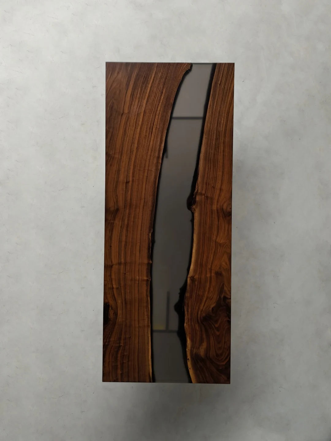 Aurora In Stock 31" x 79" x 2" Luxury Walnut Epoxy River Table ATD0025