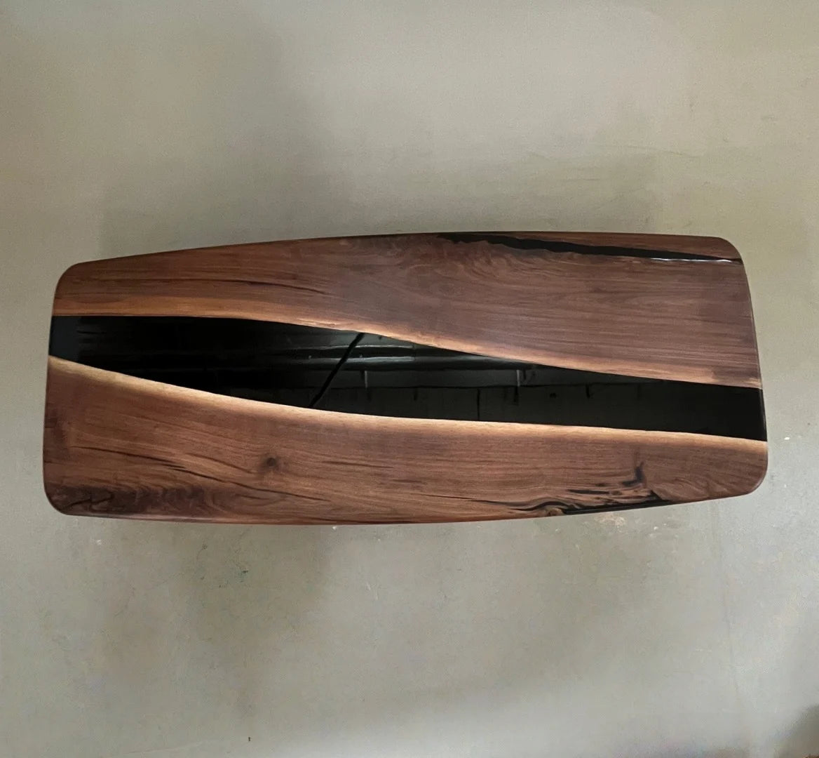 Aurora In Stock 39" x 94" x 2.5" Luxury Walnut Epoxy River Table ATD0027