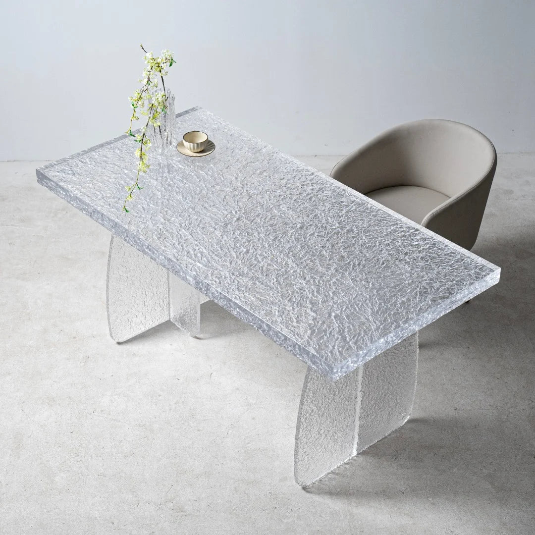Aurora In Stock 31" x 63" x 2.5" Luxury Epoxy Art Table ATD0030 (Minor Imperfection)