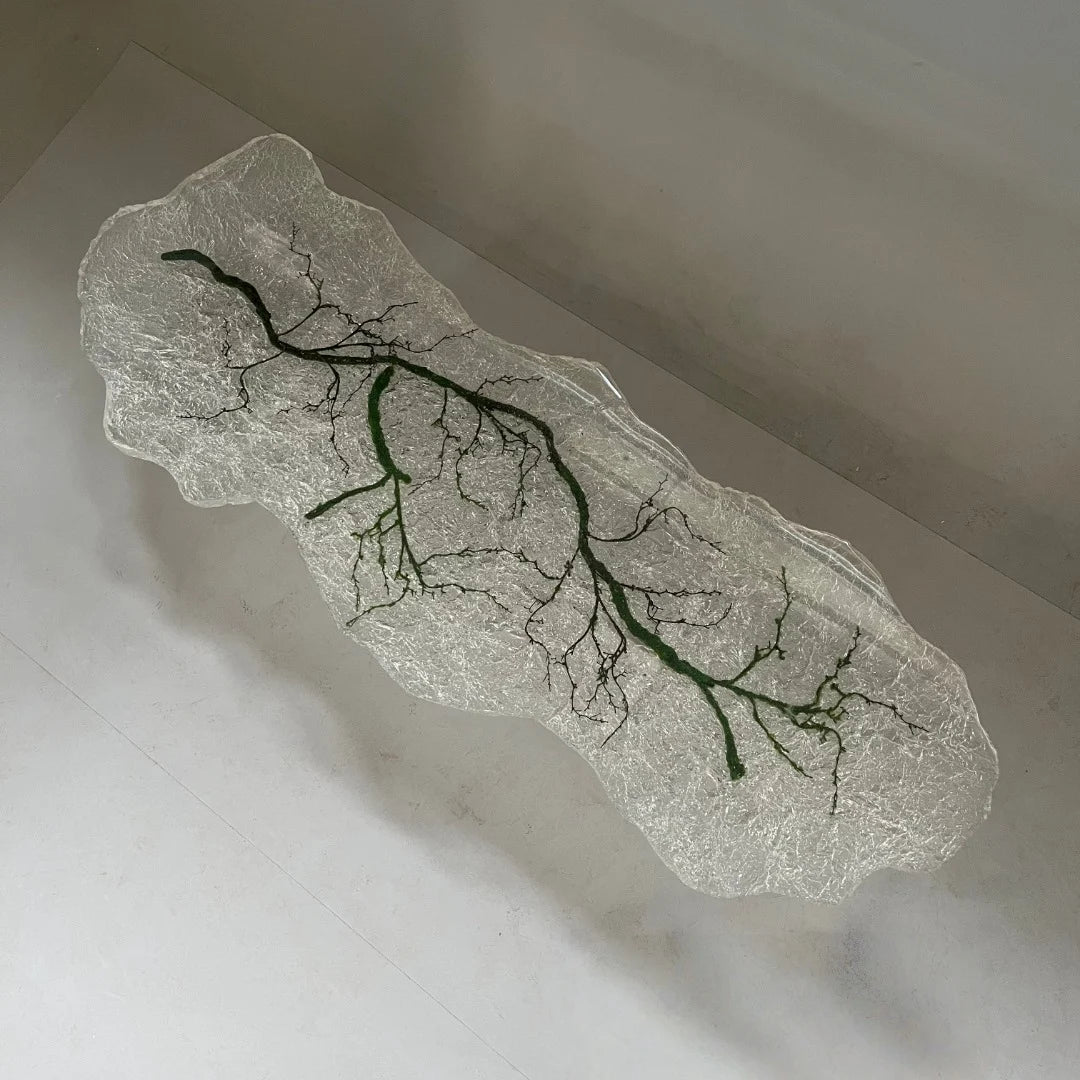 Aurora In Stock 39" x 110" x 2.5" Luxury Epoxy Art Table ATD0031