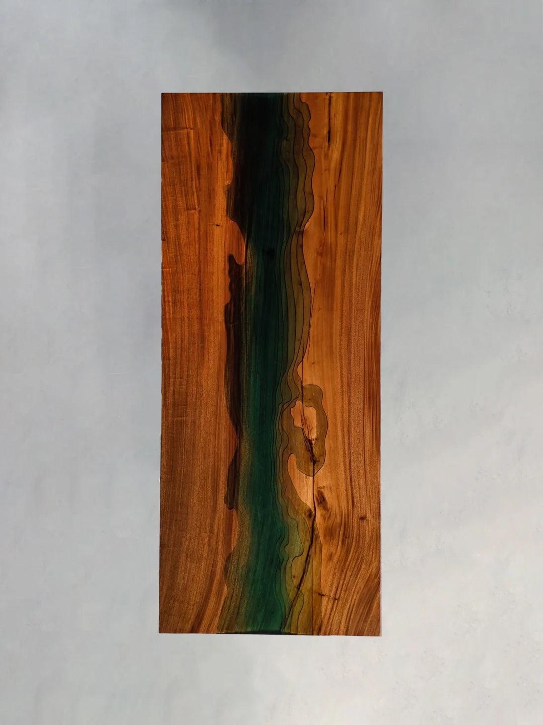 Aurora In Stock 35" x 87" x 2" Luxury South American Walnut Epoxy River Table ATD0054