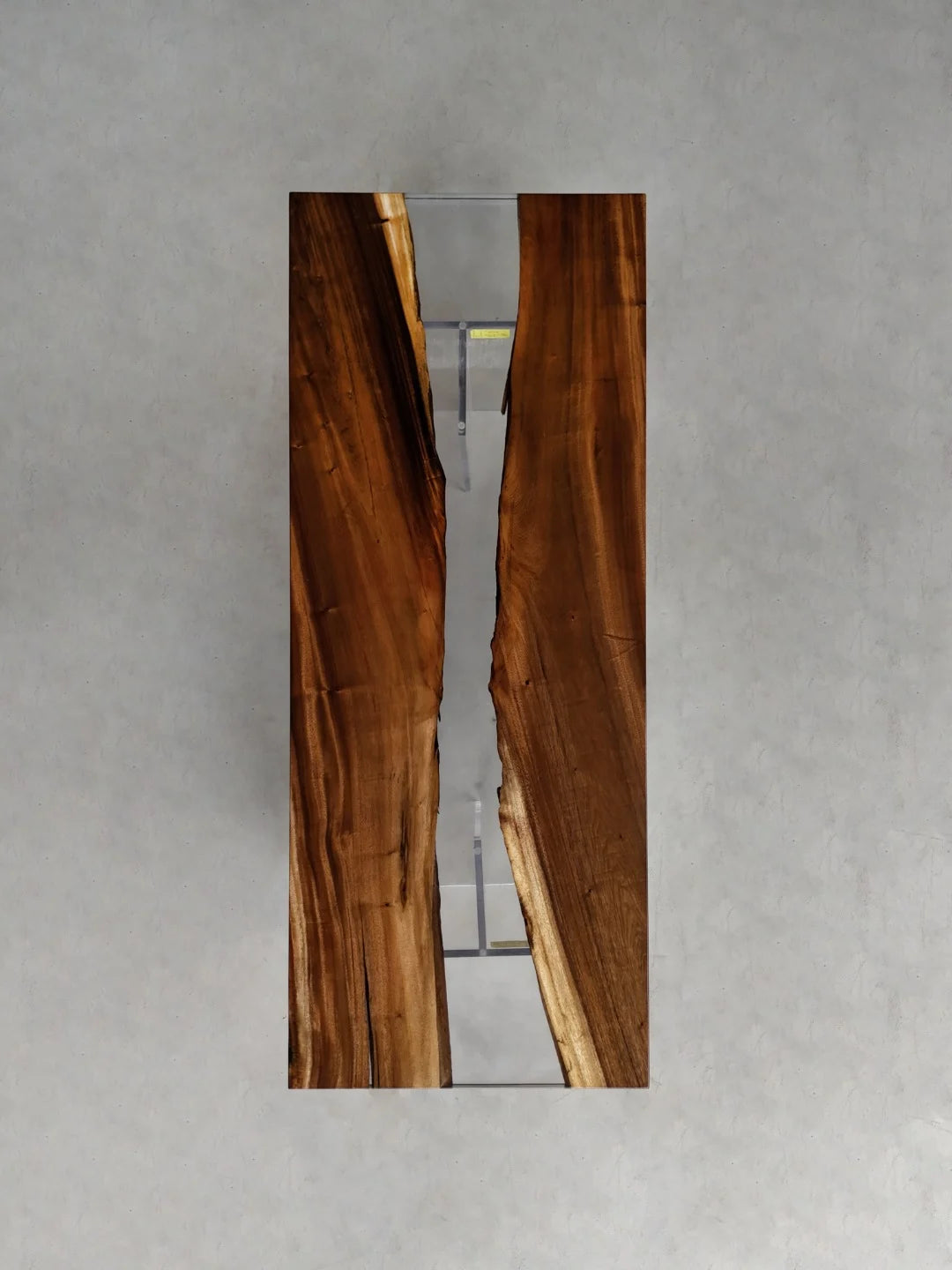 Aurora In Stock 31" x 79" x 2" Luxury South American Walnut Epoxy River Table ATD0057