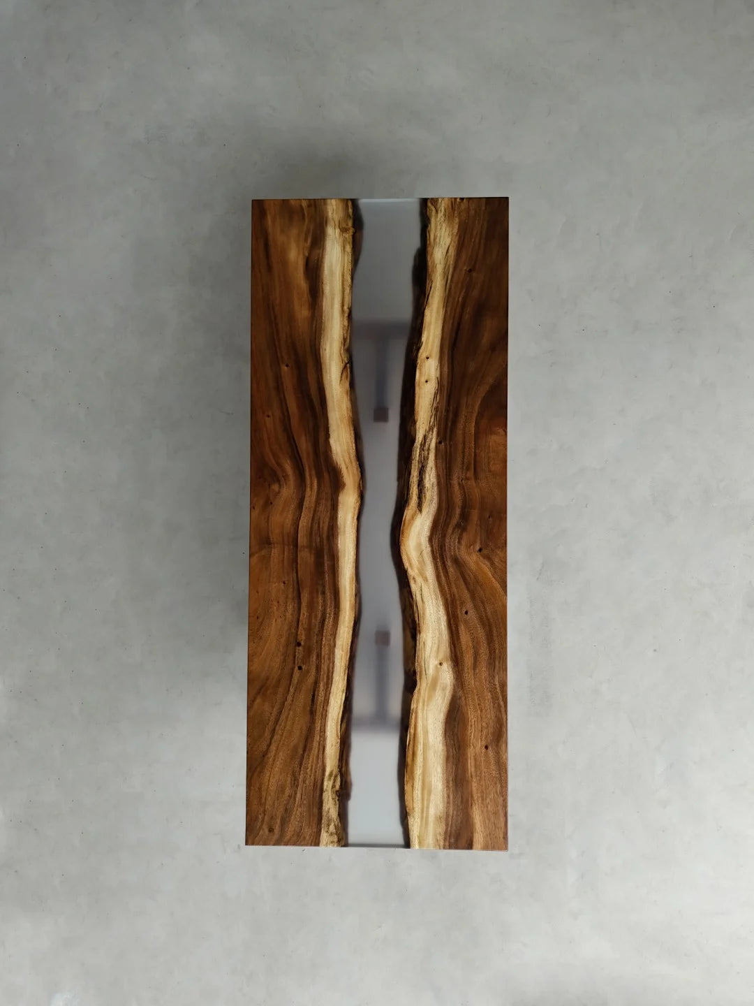 Aurora In Stock 31" x 79" x 2" Luxury South American Walnut Epoxy River Table ATD0058