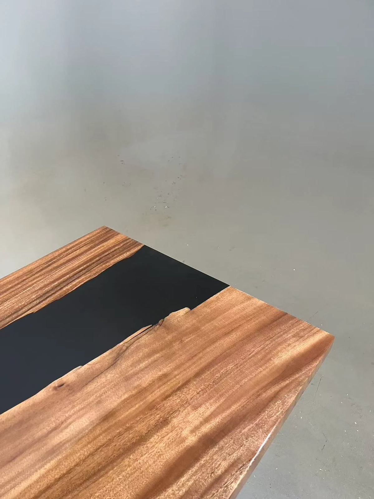 Aurora In Stock 31" x 59" x 2" Luxury South American Walnut Epoxy River Table ATD0062 (Minor Imperfection)