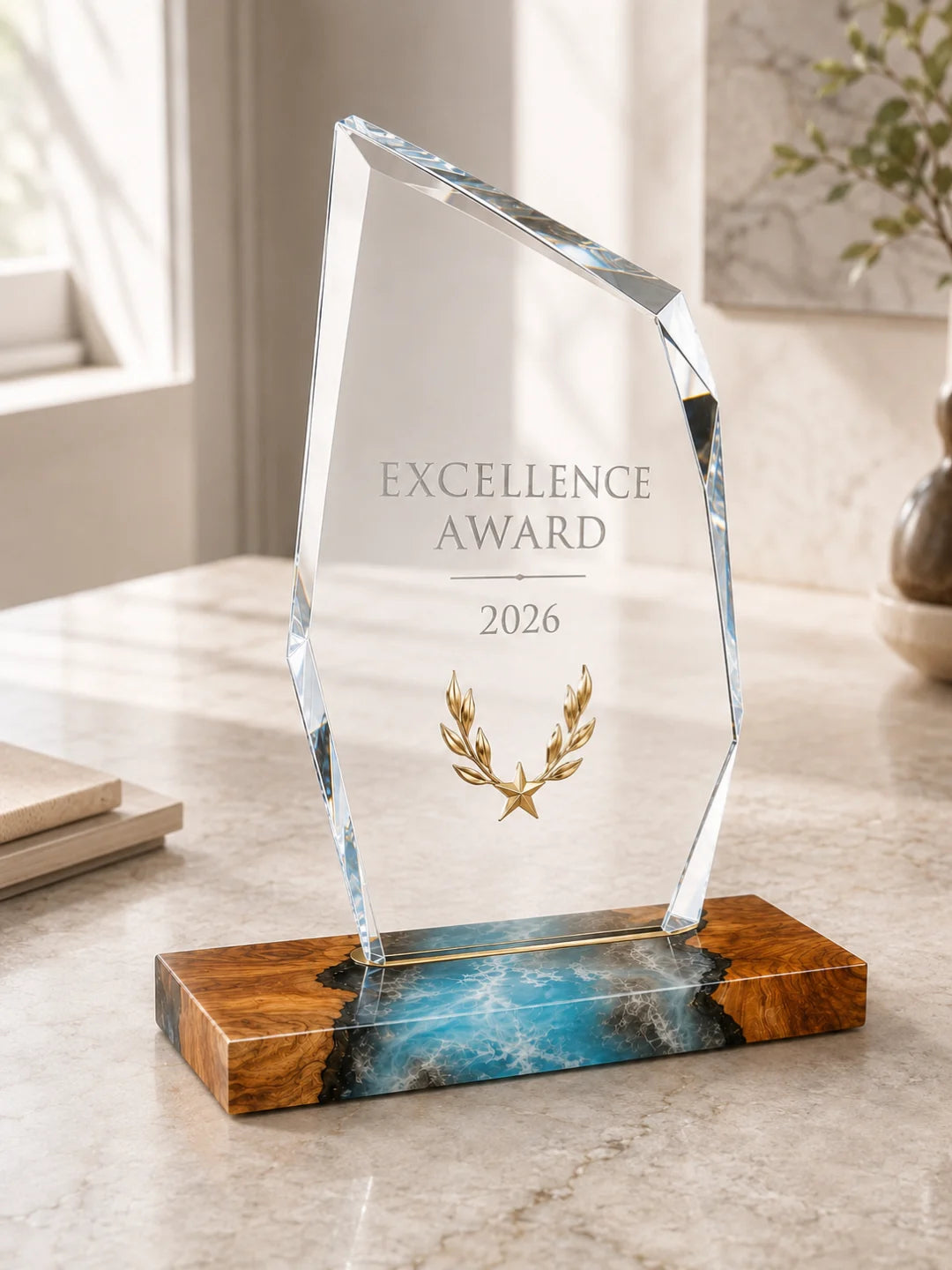 Ocean Crest Ocean Foam Epoxy Award Trophy ATY07
