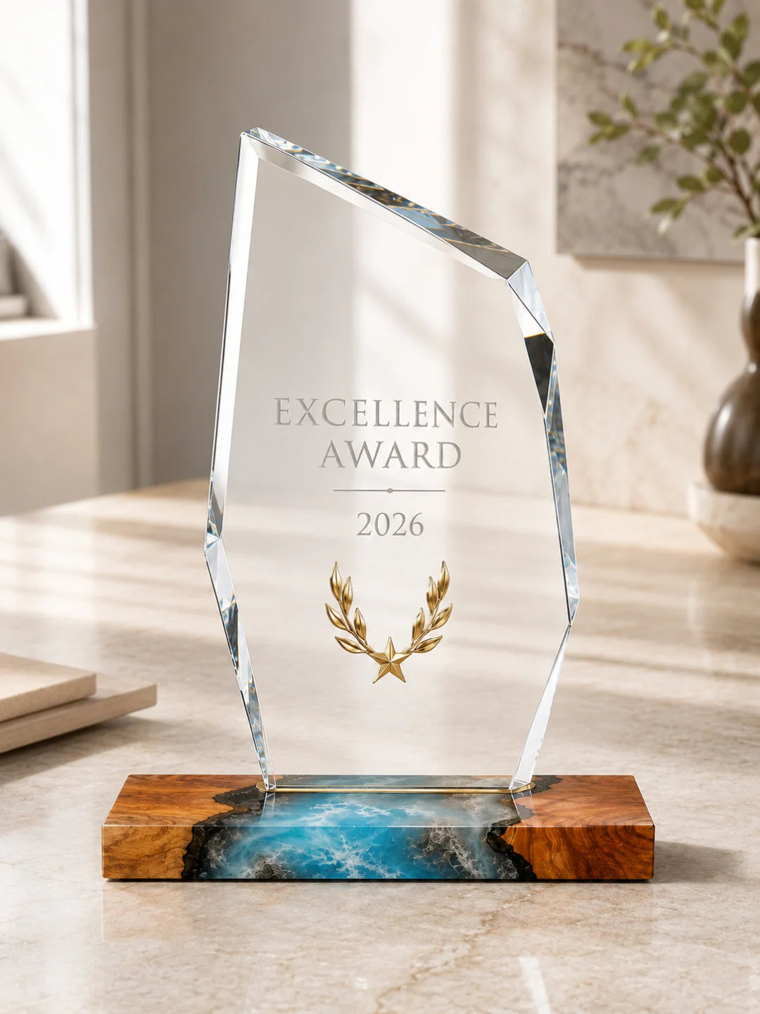 Ocean Crest Ocean Foam Epoxy Award Trophy ATY07