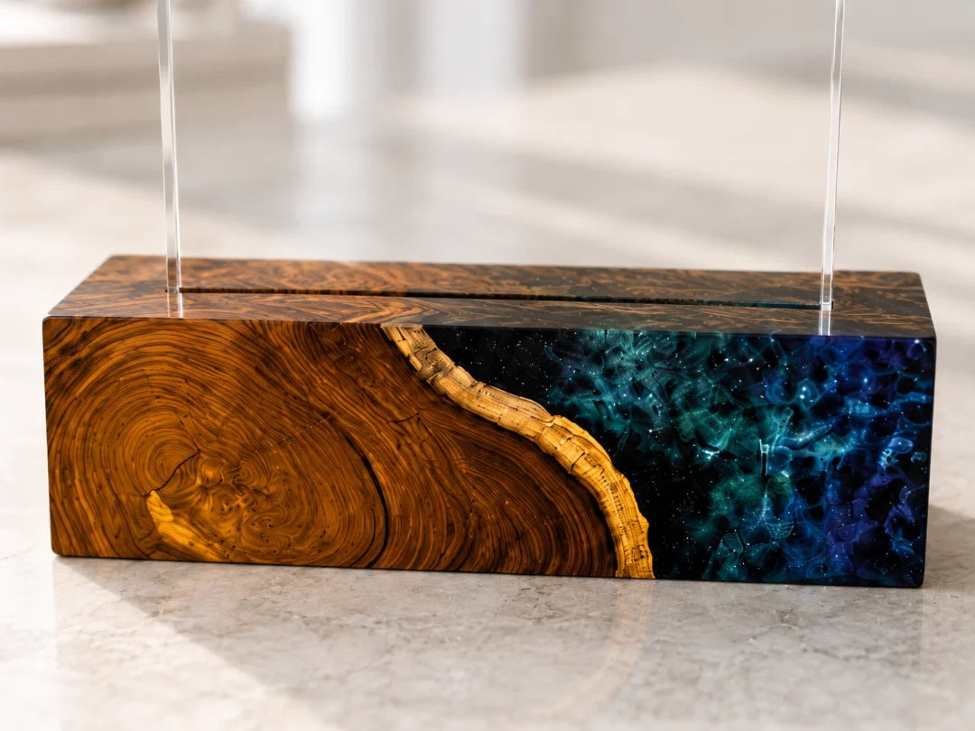 Galaxy Shield Galaxy Blue Epoxy Award Trophy ATY10