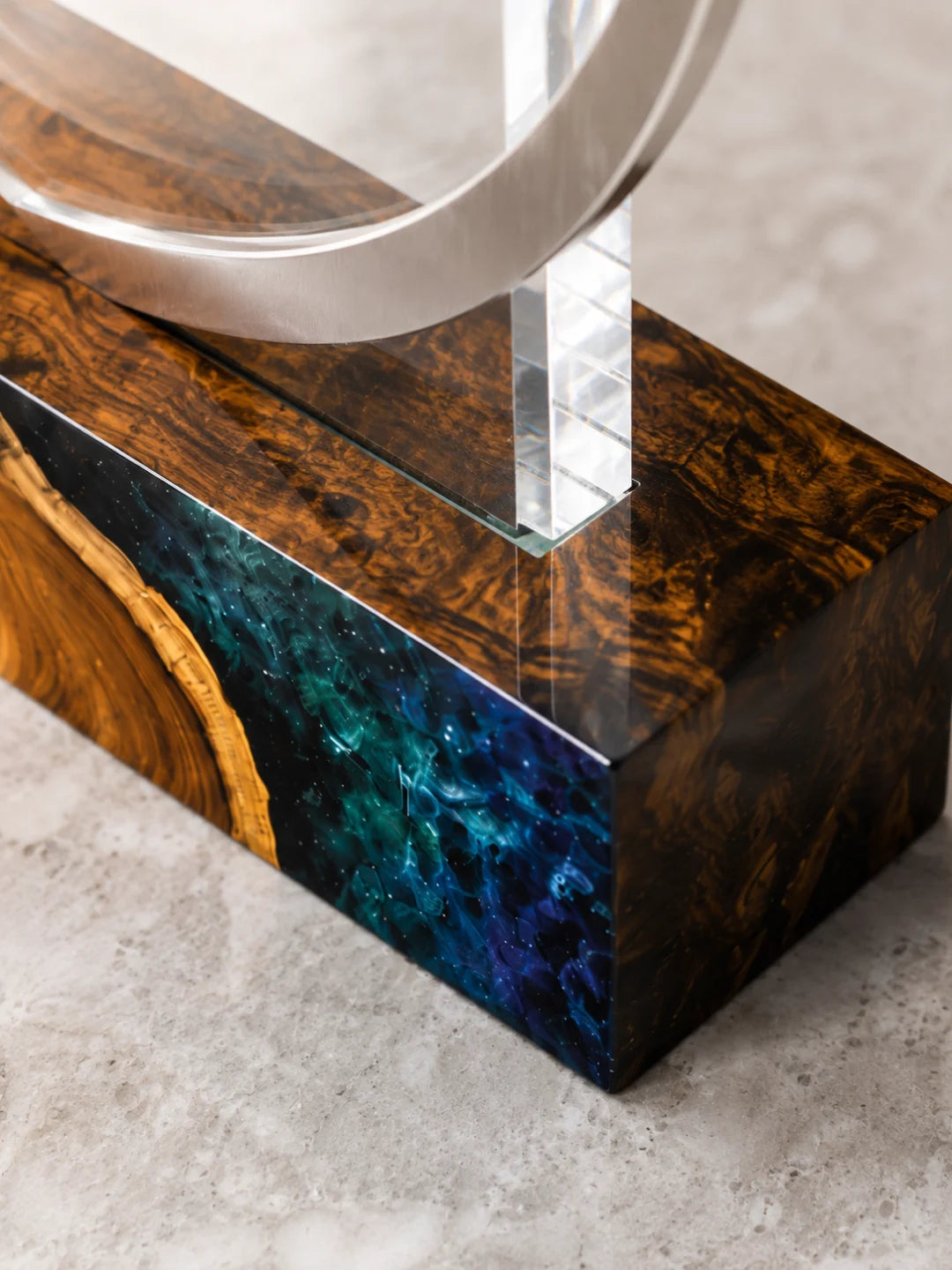Galaxy Shield Galaxy Blue Epoxy Award Trophy ATY10