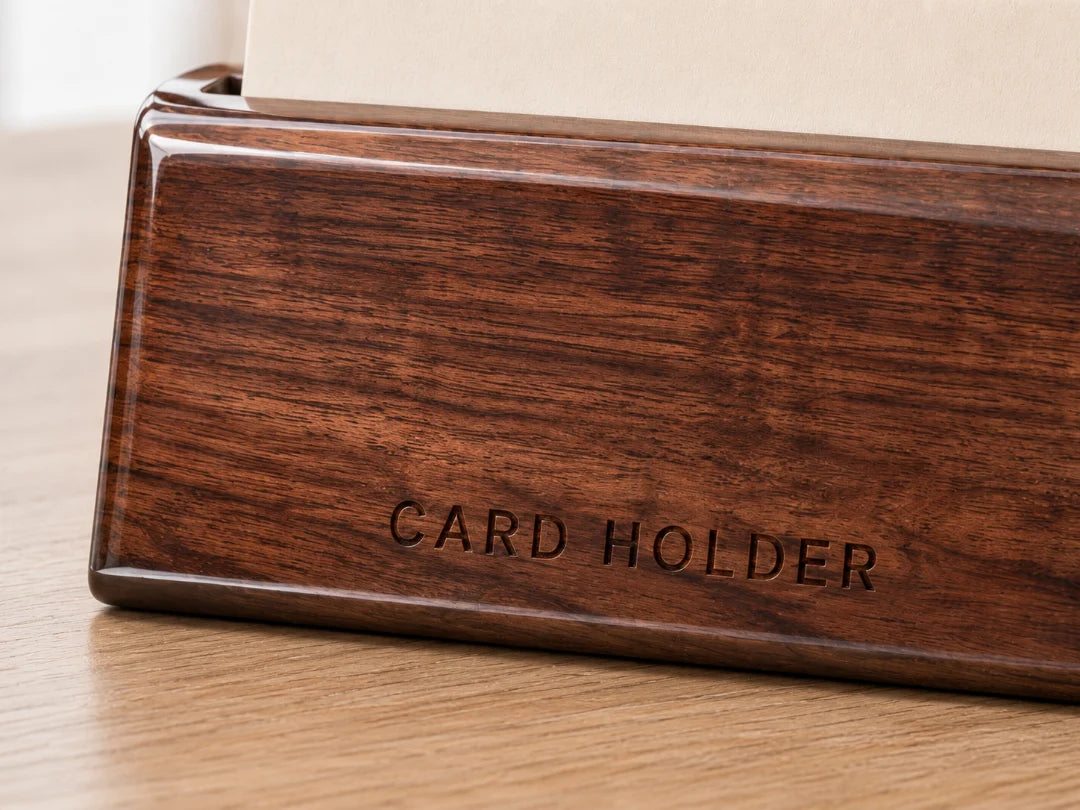 Clear Reserve Smoky Clear Epoxy Business Card Holder BC08