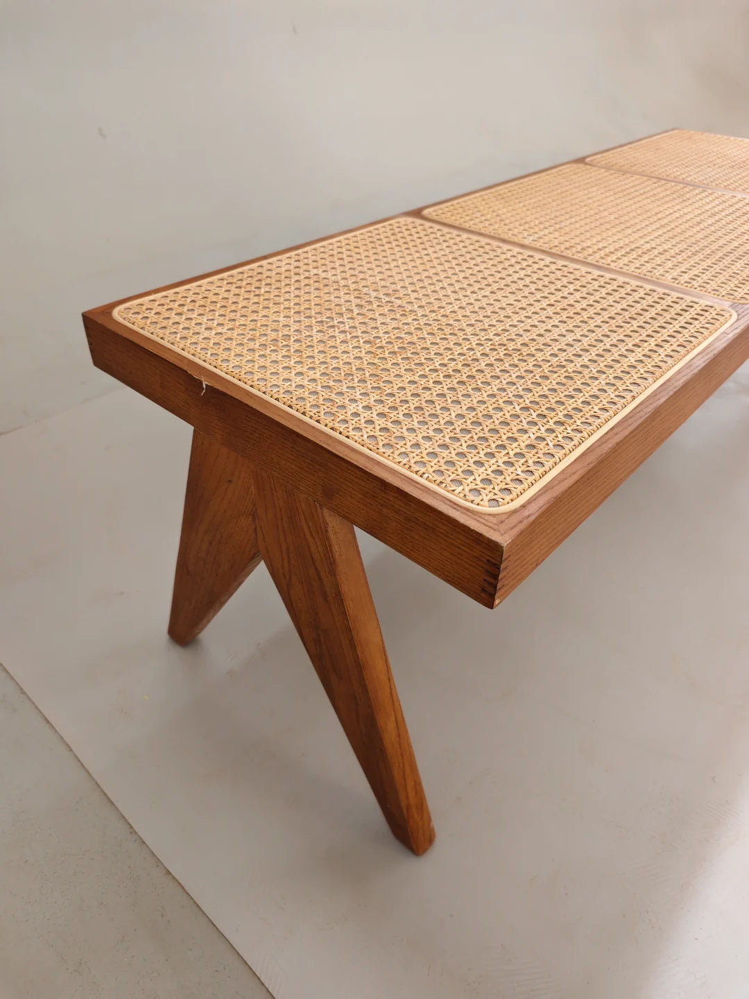 Long Solid Wood Bench BN07