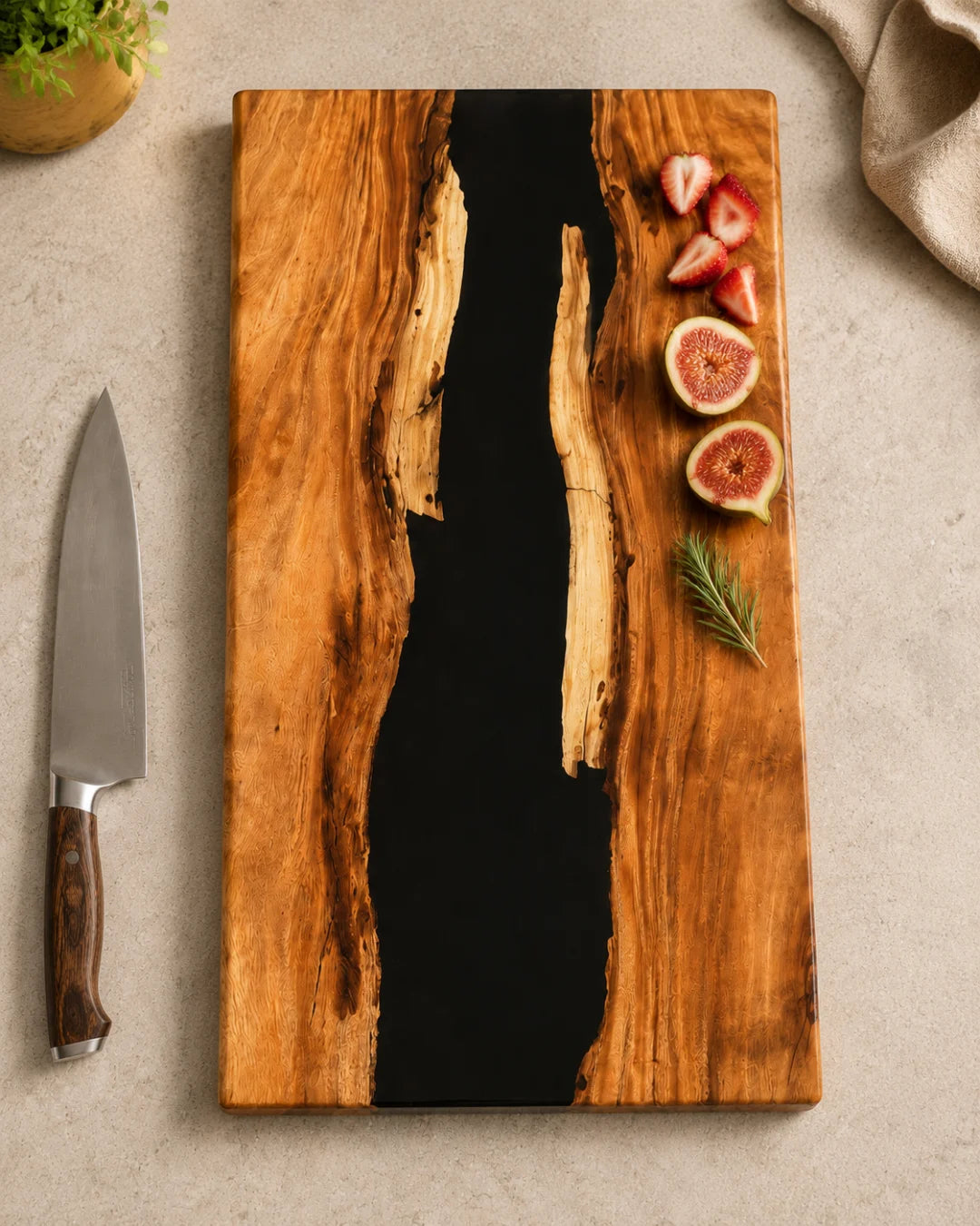 Black River Jet Black Epoxy Cutting Board CB02