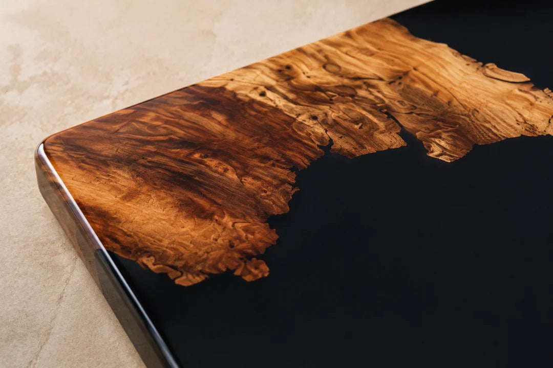 Black Fragment Jet Black Epoxy Cutting Board CB03