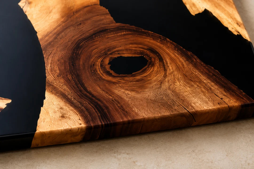 Black Fragment Jet Black Epoxy Cutting Board CB03