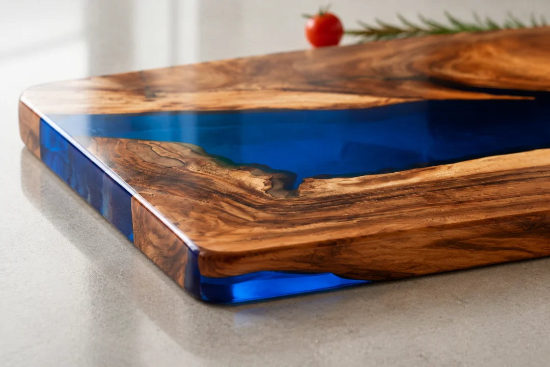 Cobalt Curve Royal Blue Epoxy Cutting Board CB05