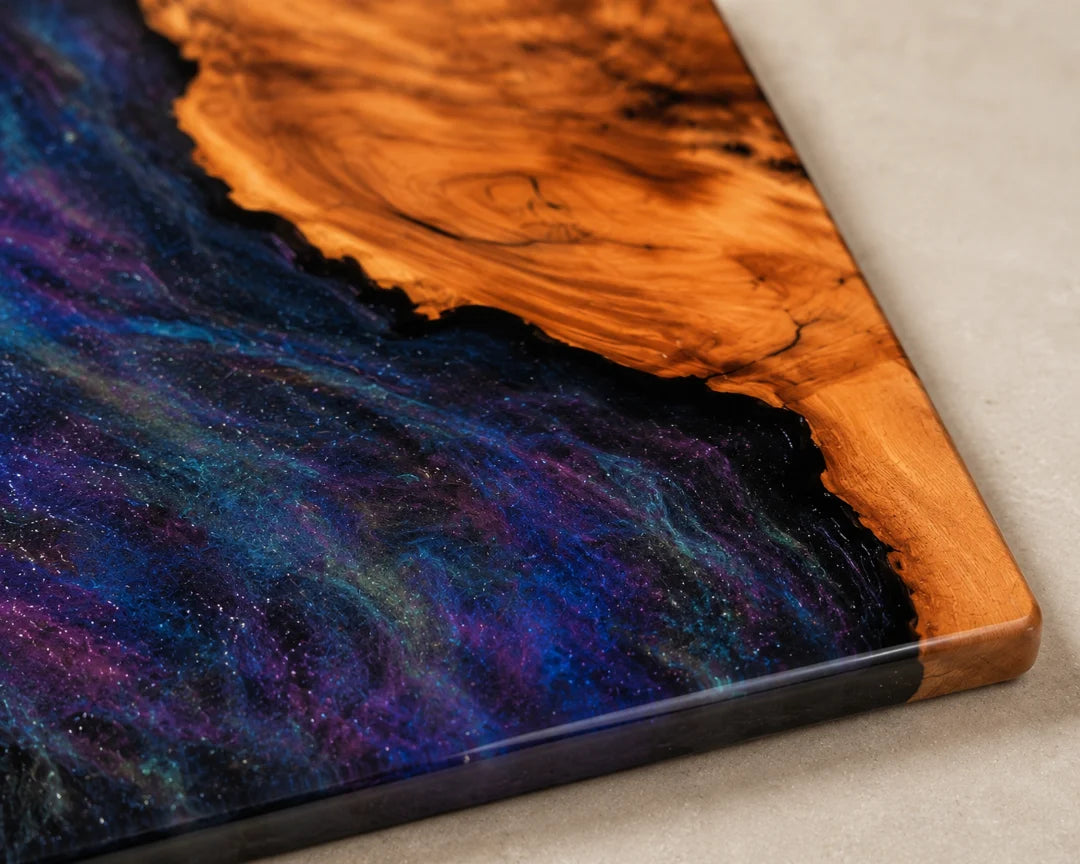 Galaxy Field Galaxy Blue Epoxy Cutting Board CB08