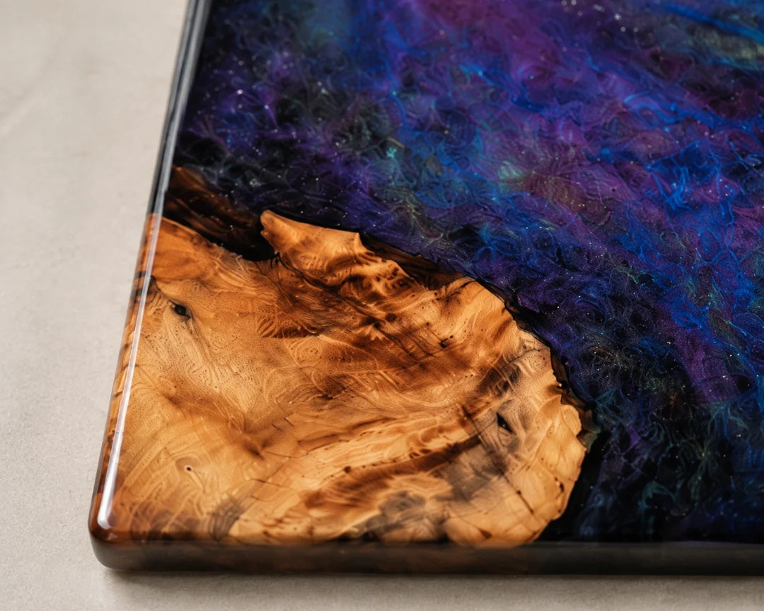 Galaxy Field Galaxy Blue Epoxy Cutting Board CB08