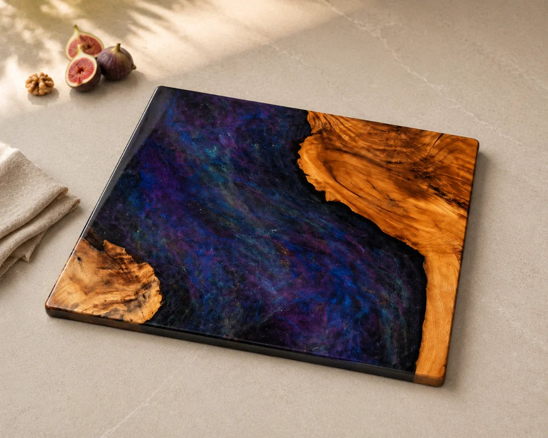 Galaxy Field Galaxy Blue Epoxy Cutting Board CB08