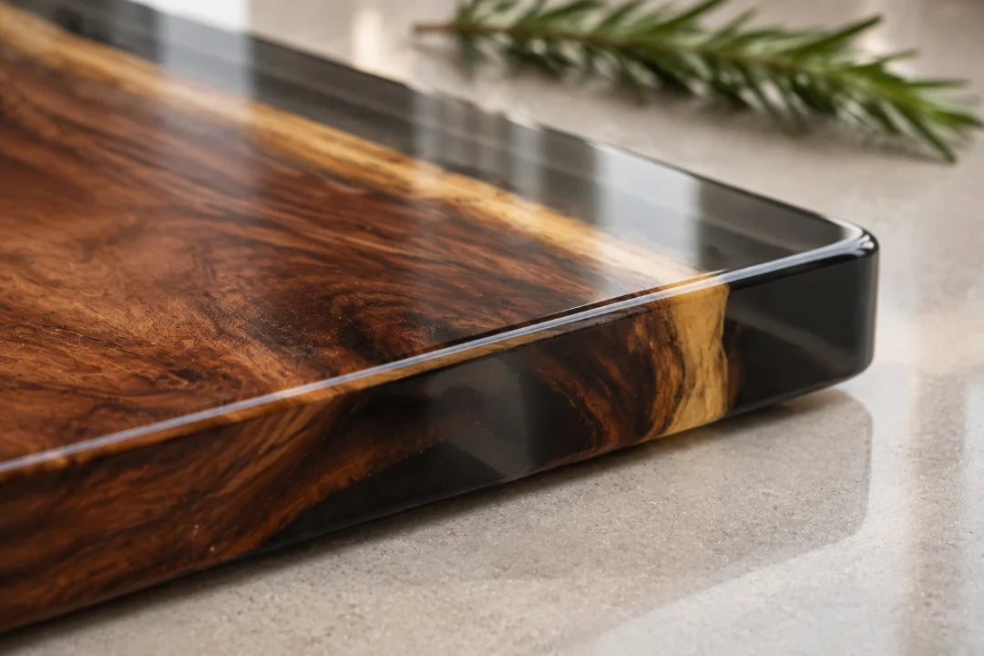 Midnight Frame Jet Black Epoxy Cutting Board CB09