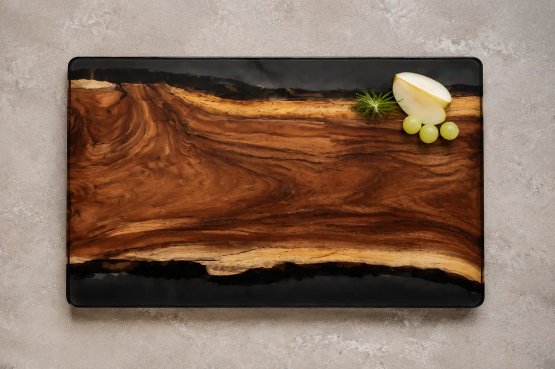 Midnight Frame Jet Black Epoxy Cutting Board CB09