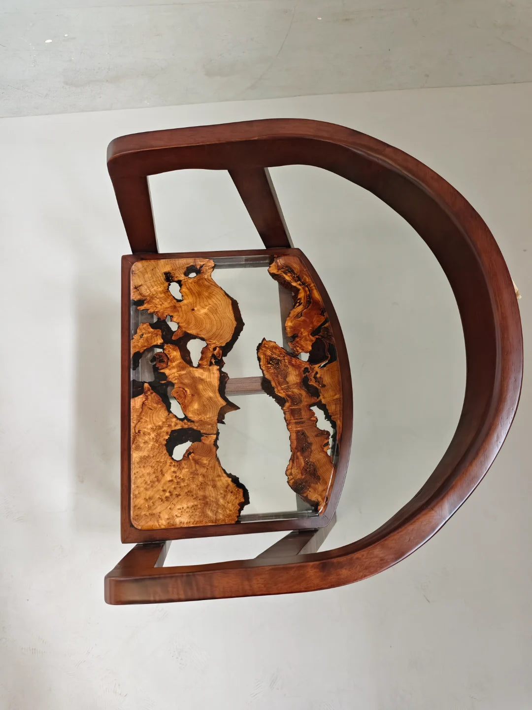 Sculpted Solid Wood Armchair CH23