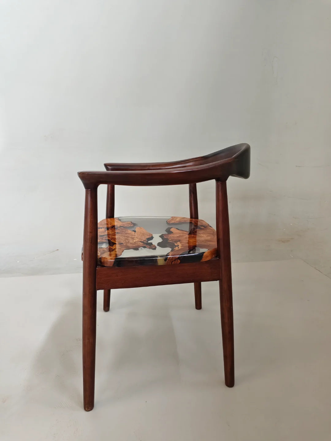 Open Frame Solid Wood Armchair CH25