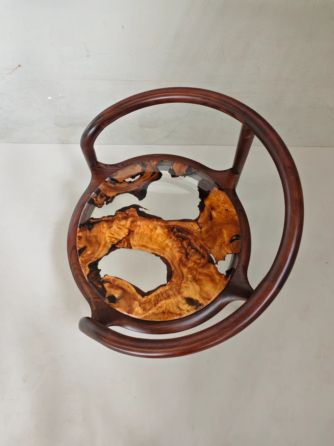 Rounded Shoulder Solid Wood Armchair  CH27