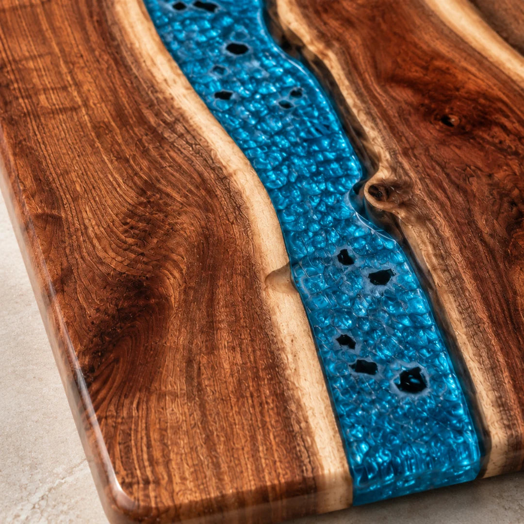 Blue Spark Crystal Blue Epoxy Coaster COA04