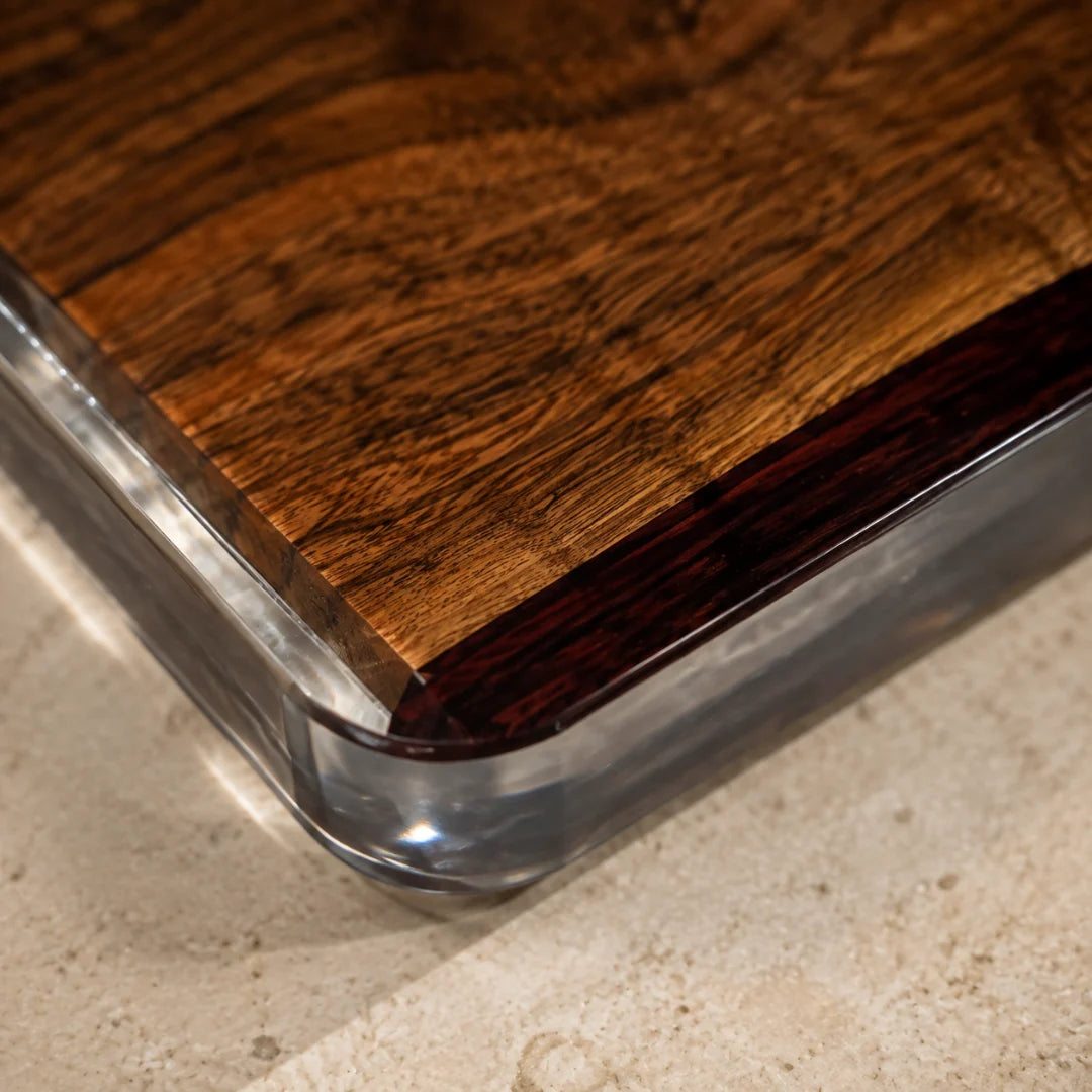 Clear Window Crystal Clear Epoxy Coaster COA05