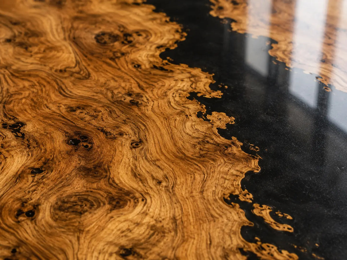 Black Current Black Poplar Wood Epoxy Countertop CPT09