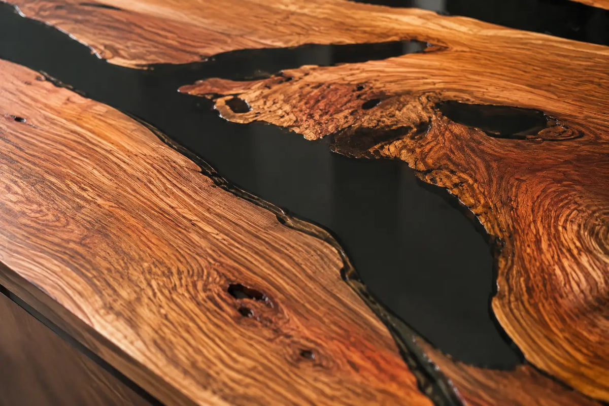 Onyx Coast Black Olive Wood Epoxy Countertop CPT35