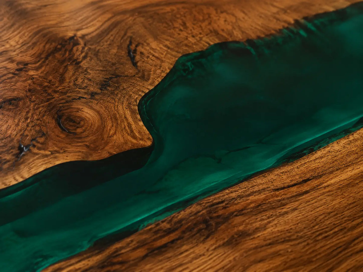 Green Sound Emerald Green Walnut Wood Epoxy Countertop CPT37