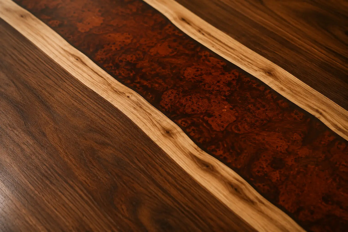 Midnight Strait Black Walnut Wood Epoxy Countertop CPT41
