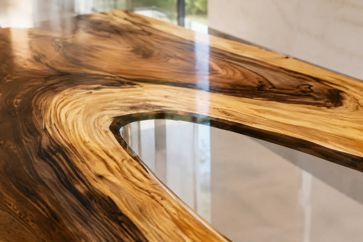 Shadow Passage Walnut Epoxy Console Table CST01