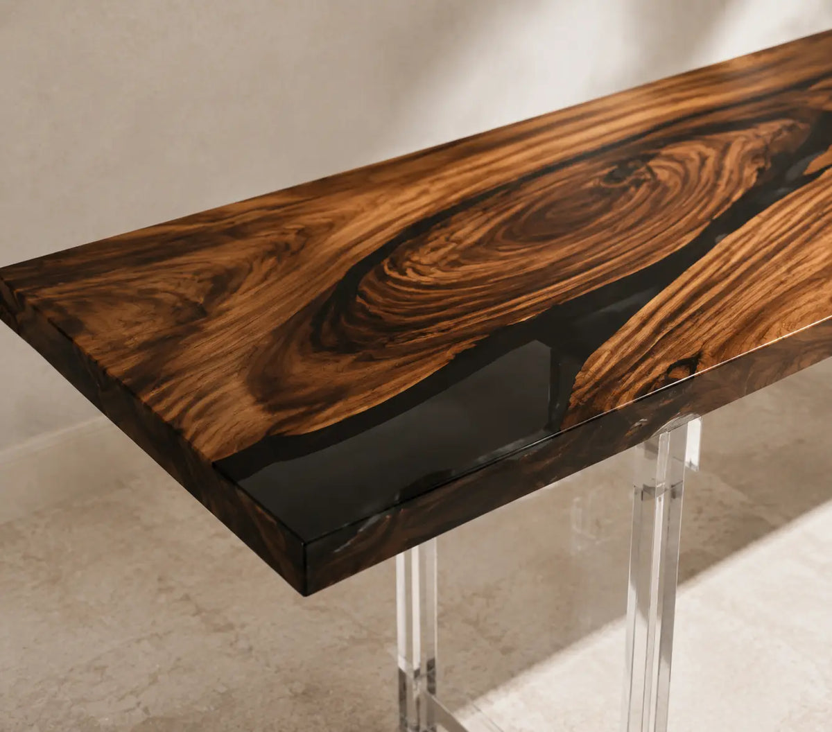 Ember Isle Smoky Black Walnut Console Table CST03