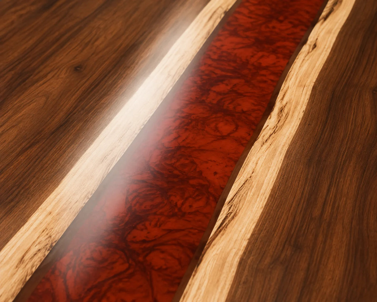 Crimson Line Live Edge Walnut Conference Table CT05