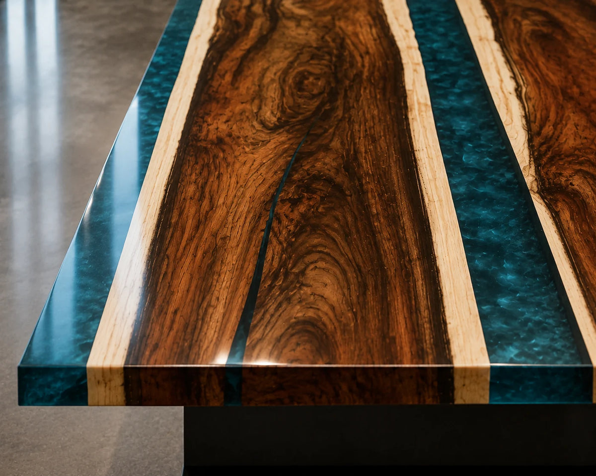 Twin Current Live Edge Walnut Conference Table CT17
